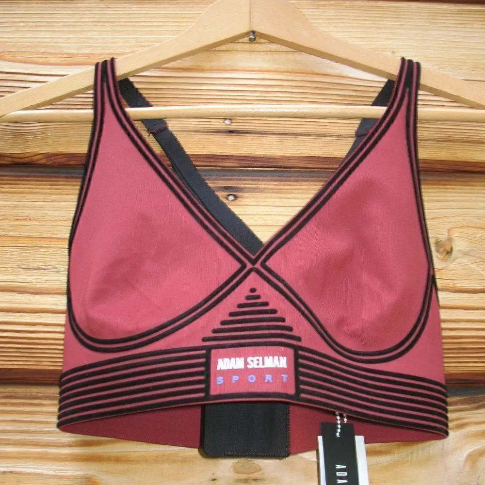 NWT Adam Selman Sport V Neck Bra Revolve